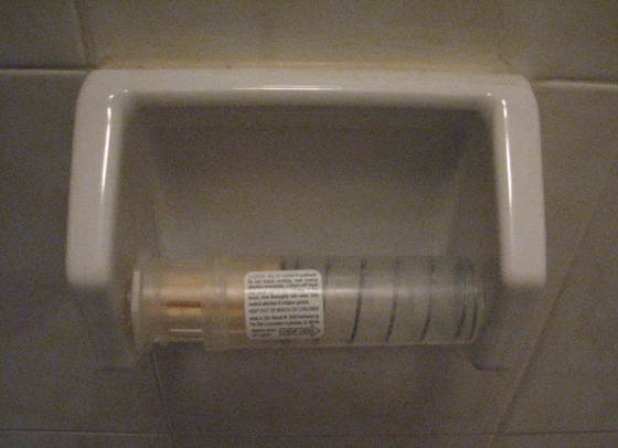 toilet paper roll holder. 2011